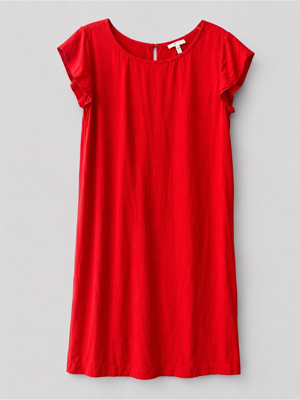 Joie Red Casual Short-Sleeve Shift Dress